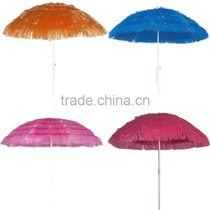 UMB00115 Polyester Straw Umbrella For Outdoor