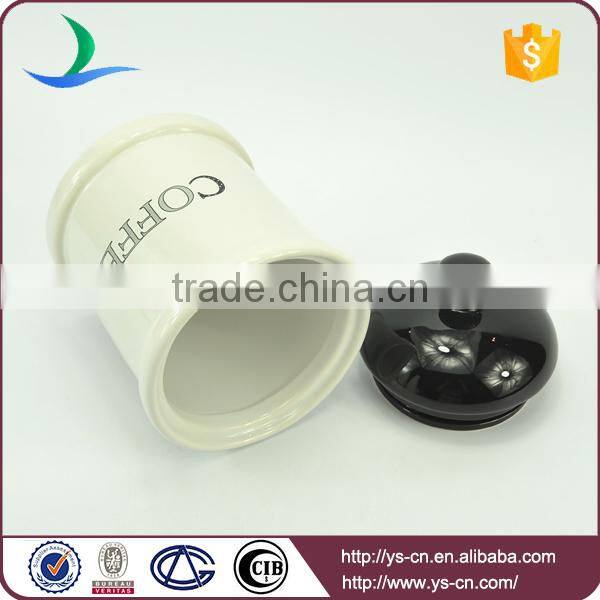 2017 ceramic modern decal food Storage Jars factory
