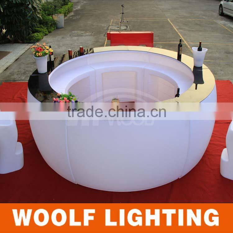 Indoor Plastic Color Changing LED Light Up Bar Table