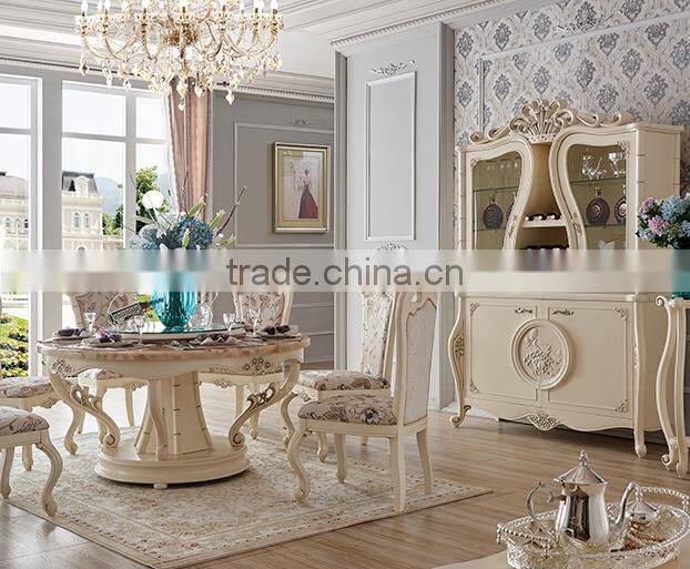 Brand new matching dining room furniture solid wood chrysanthemum carving two doors wine cabinet
