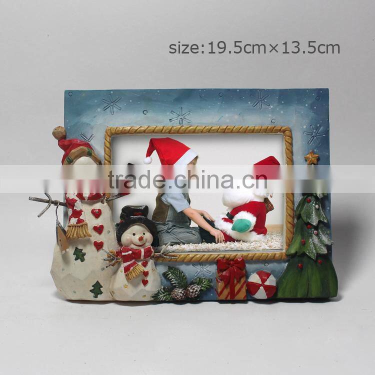 Custom Beautiful Resin Polyresin Christmas Photo Frame