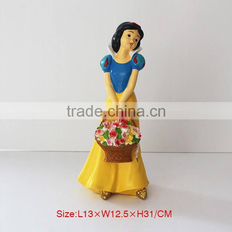 Snow White and Seven Dwarfs Resin Scultpure