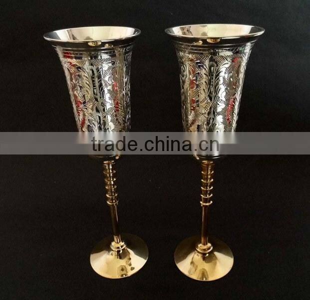 Beautiful gift item, return gift, home and garden decoration brass gold and silver plated bowl