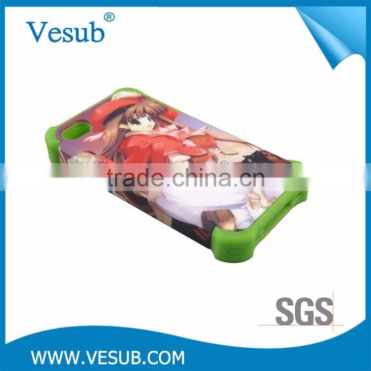 Cartoon Pattern Printing Ultra-Thin Rugged 3d Sublimation Case For IPhone 4