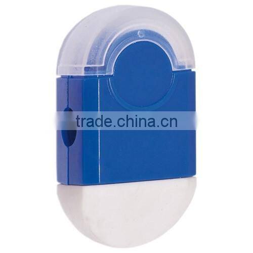 Plastic kids pencil sharpener with easer