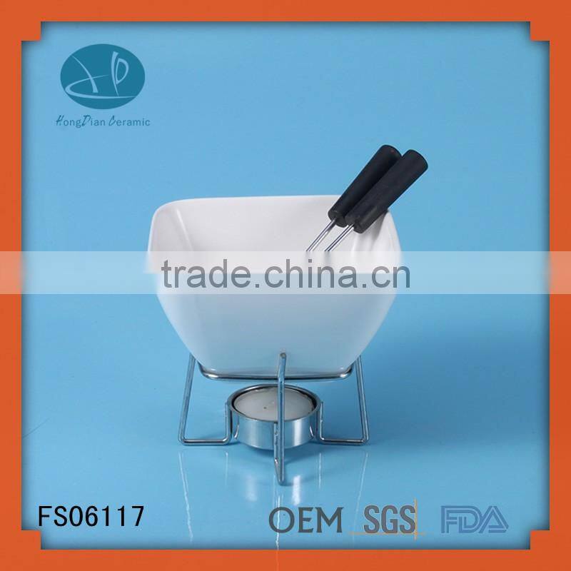 ceramic fondue pot,mini chocolate fondue pot,New Style Chocolate Melting Pot And Chocolatiere Fondue