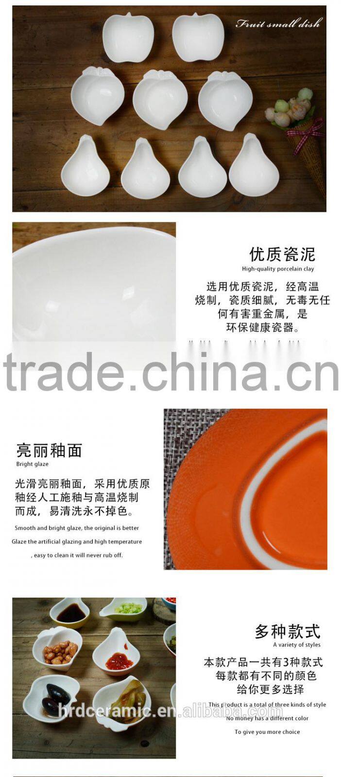 Creative stocked small ceramics dish,sauce dish ,creative dish, snack dish