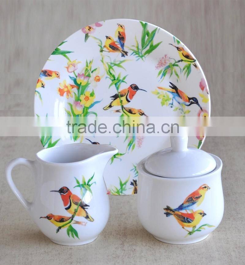 ceramic sugar pot and milk jar set,porcelain sugar pot and milk jar set,10oz sugar pot and milk jar