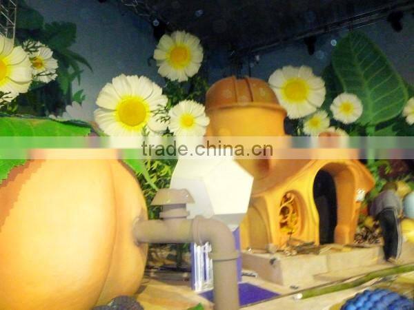 China guangzhou manufacturer wholesale decorative fake huge FRP artificial pumpkin fruits for decoration