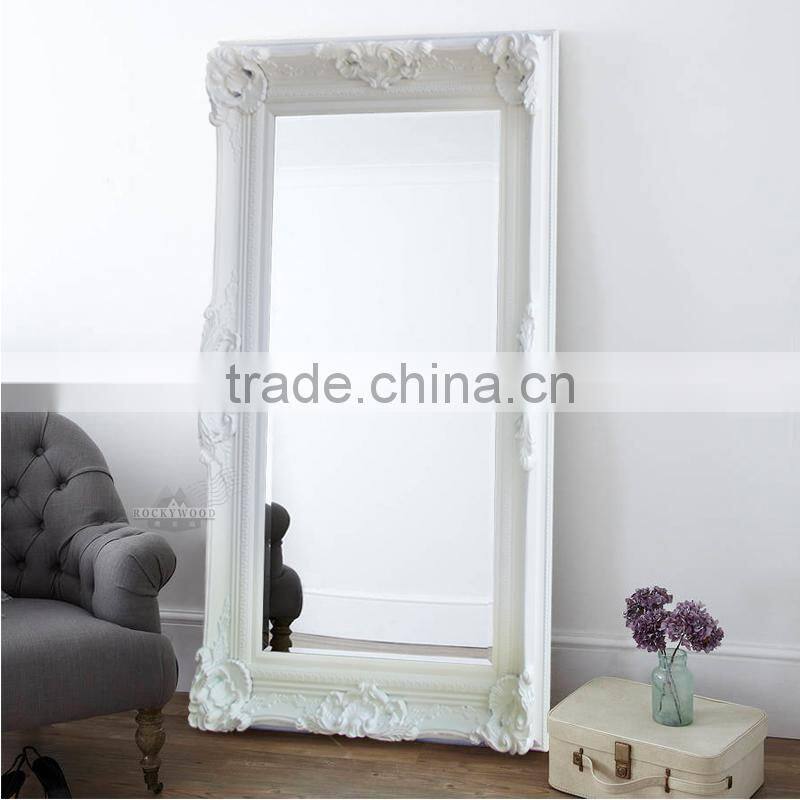 New degsin large Framed Wood Wall Mirrors Decorative
