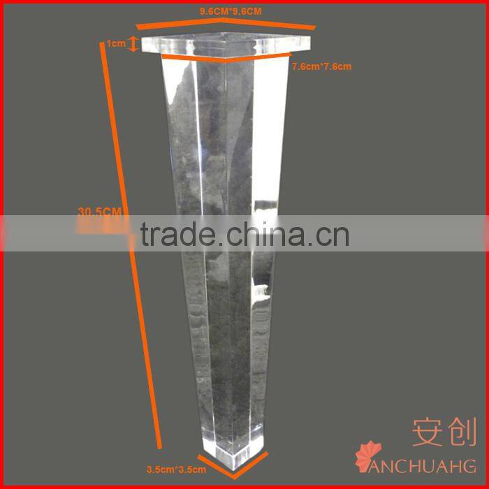 acrylic chair legs_acrylic table legs_contempary lucite furniture legs manufacturer
