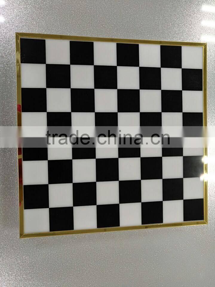 JYCB-001Factory wholesale custom acrylic giant chess board/plexiglass chess board