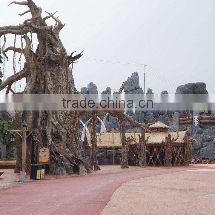 Fiberglass giant tree decoration for zoo or amusement park