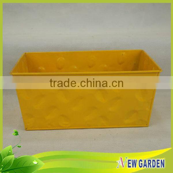 Direct Manufacturer handmade metal tin Garden small metal flower pot