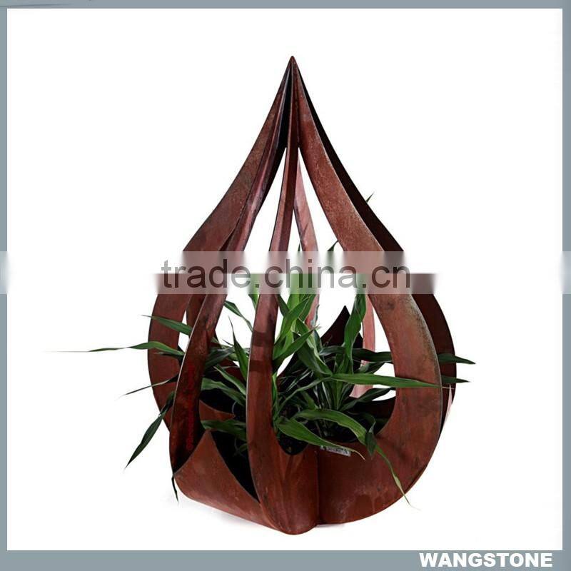 Modern City Decoration Corten Steel Garden Flower Planter