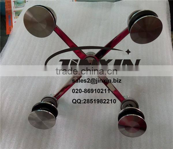 JINXIN four arm 304/316 stainless steel rib glass spider for curtain wall system
