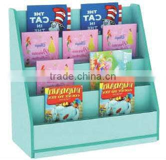 LT-2151G High quality pine wood book shelf for kids