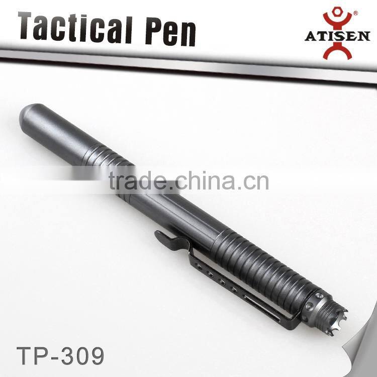 all aluminum Self defense Tool ,Tactical ball point pen,glass breaker 2 in 1 TP-309