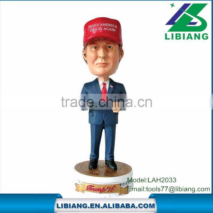 Custom made cheap funny donald trump bobble head doll