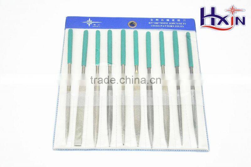 10pcs Electroplated Diamond Files set (Ni coated)