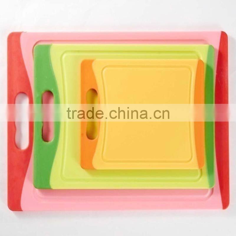 3PCS Non-slip Plastic Cutting Board Sets With Juice Groove Chopping Board Sets