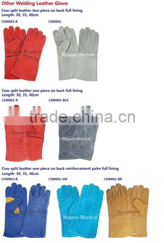 NMSAFETY Welding Gloves / Working Gloves / Cow split green Welding Gloves