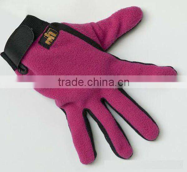 Anti Slip Warm Sports Polar Fleece Glove With PVC Palm ZMR635