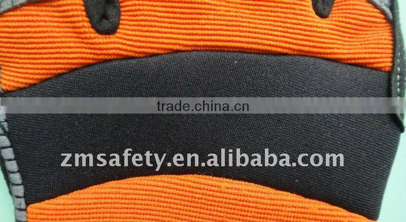 Silicone Coated Palm Shock-proof Mechanic Glove ZJB11