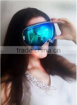 TPU frame and smoke REVO red lens ski goggle, snow goggles, snowboard goggles