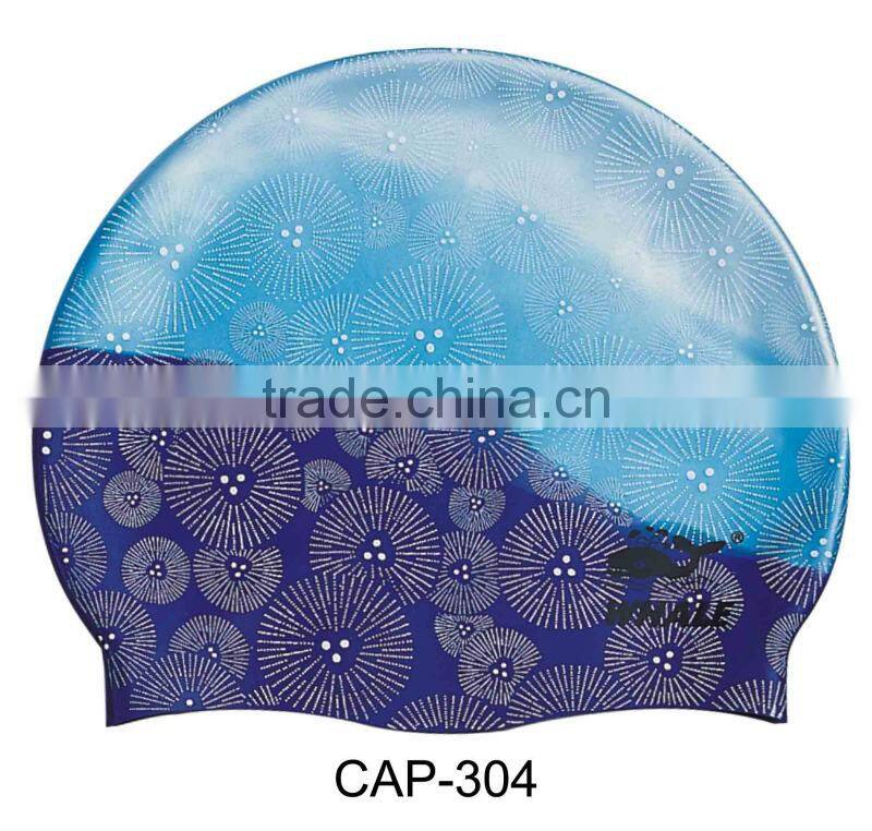 Custom designed swim cap,Multi design swimming cap(CAP-300)