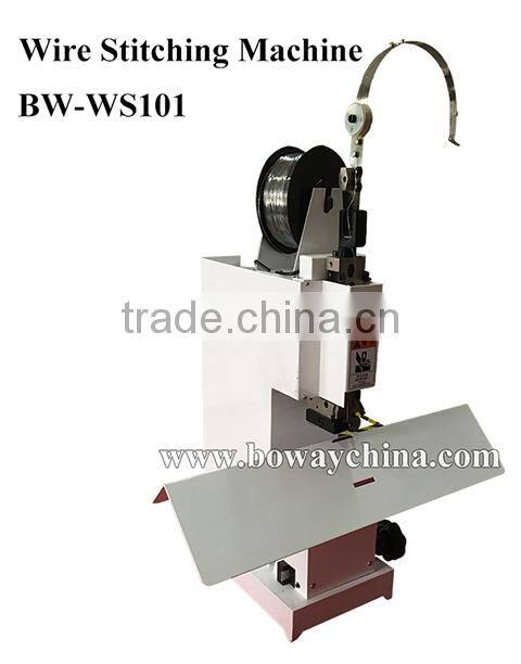 Desktop office use book iron wire saddle stitching agrafeuse machine