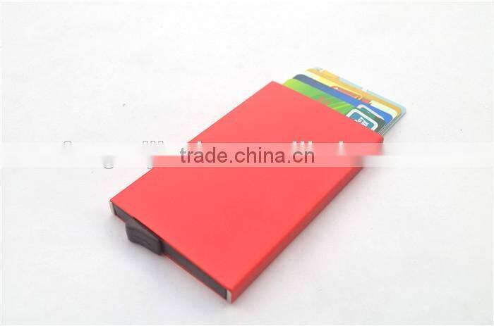 Slim Aluminum Credit Card Holder Metal RFID Protector Wallet