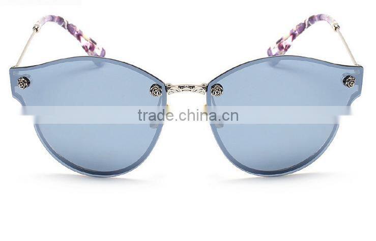 New Luxury Harajuku Round sunglasses Color Film Eyes And Tide Restoring Ancient Ways Dazzle Colour Round Frame Sunglasses