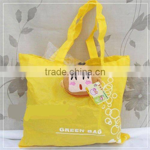 Customized Printing High Quality Nylon 190T Cartoon Folding Shopping Bag