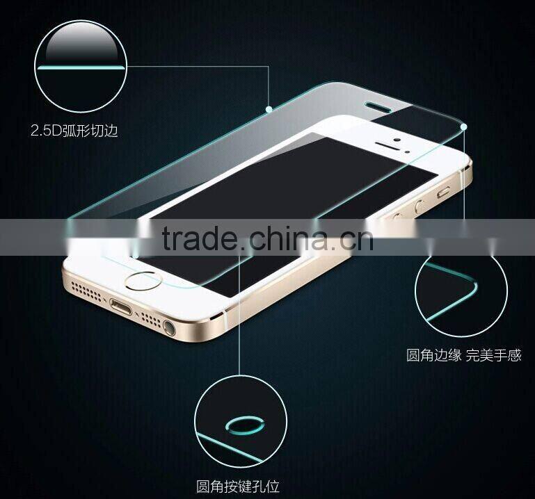 Popular explosion-proof tempered glass mobile phone protective film for iphone4,5