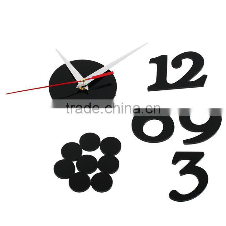 DIY Wall Clock Self Adhesive Room Talking Wall Clock Interior Decoration Digit Dot Number Adhesive Digital Wall Clock