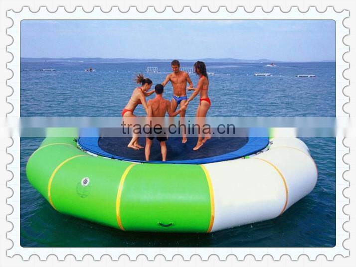 Custom PVC Bouncer Inflatable water Trampoline Children and Adults Water Fun Toy