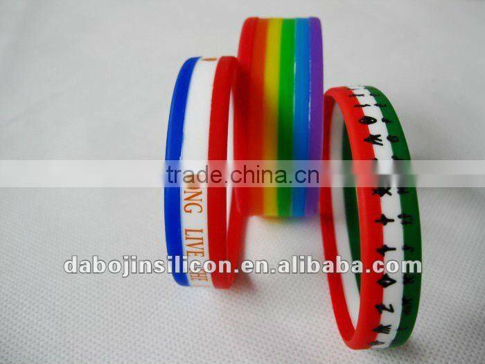 Bar code silicone wrist bands