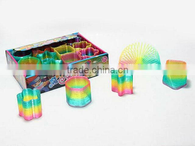 spring toy bouncing with light