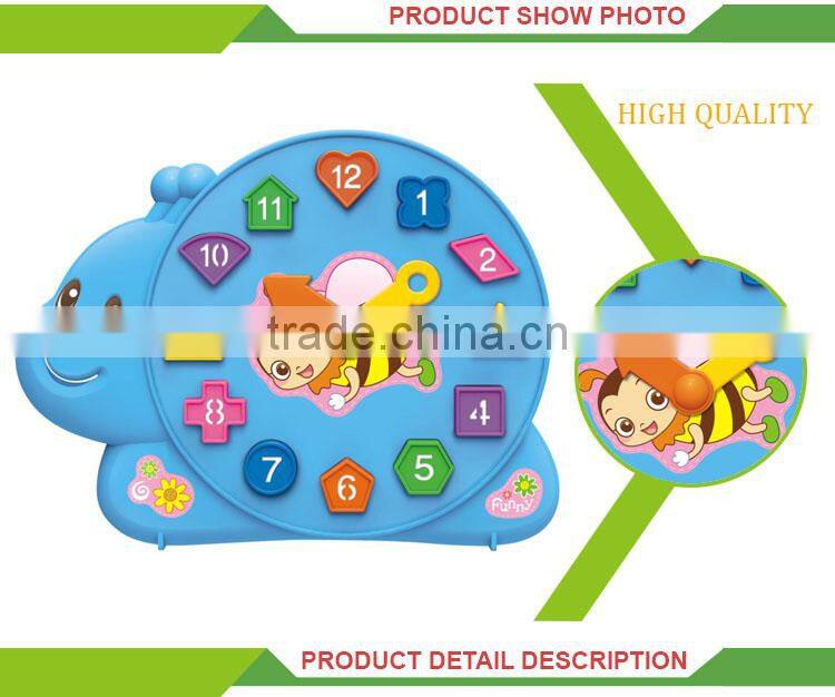 Most popular kids plastic educational diy clock kit