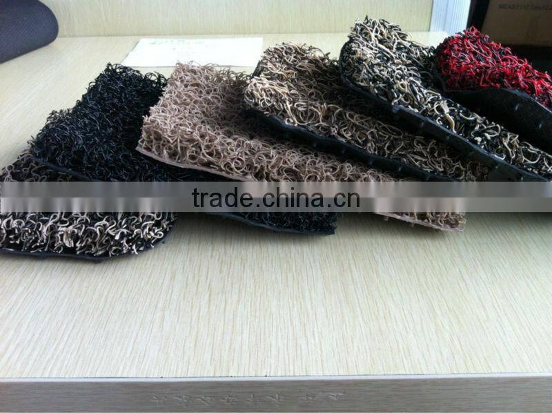 high quality PVC coil welcome mat coil cushion doormat from factory
