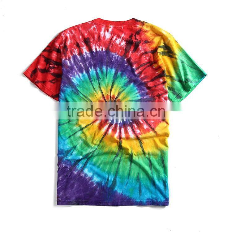 Men Tie Dye T-shirt , fashion colorful tie dye tees ,good cotton t shirts