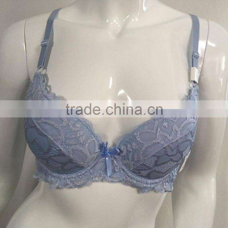 Ladies lace push up bra in stock
