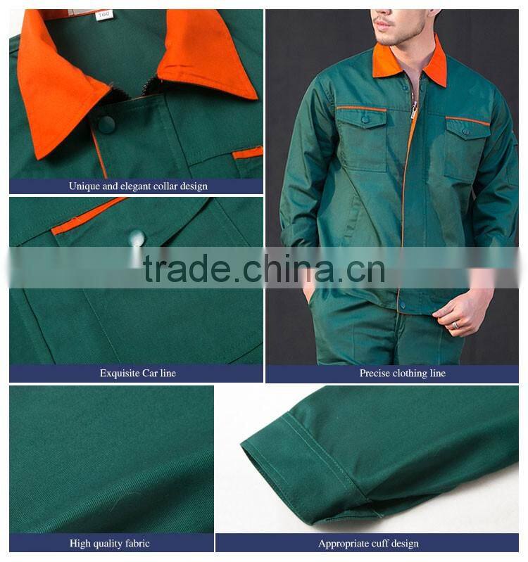 Guangzhou Manufacture Industrial Green Work Smock Uniforms