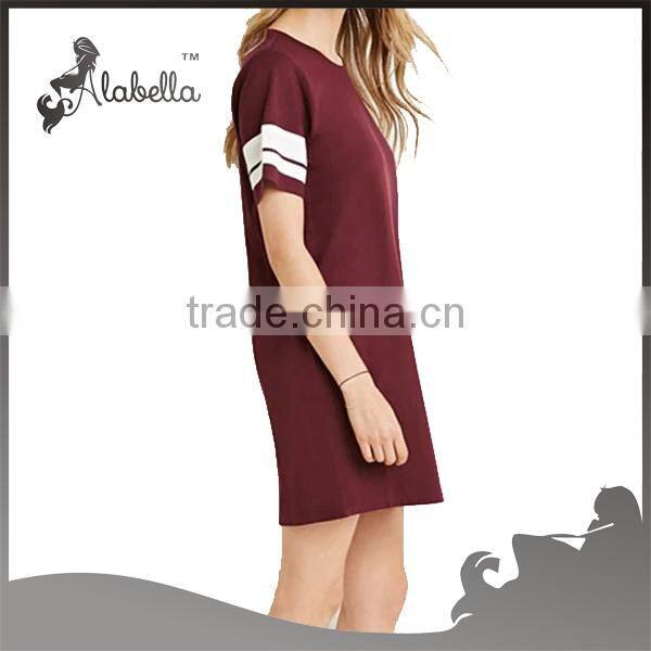 Fahionable women normal dress Short sleeve dress casual dress
