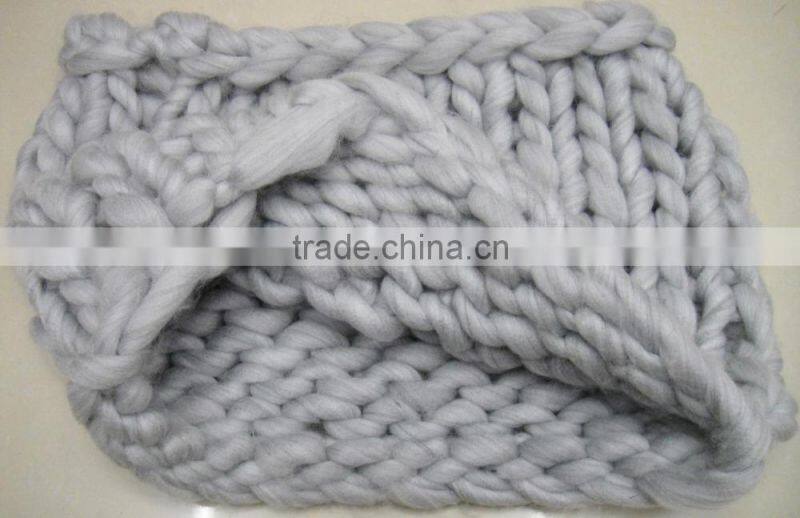 Fashion winter hot designer handmade crochet knitted acrylic loop infinite collar scarf