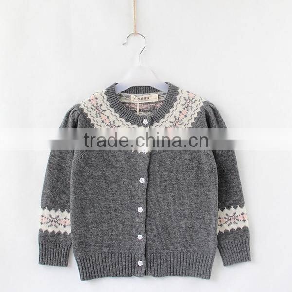 Girls snowflake pattern knitted christmas sweater