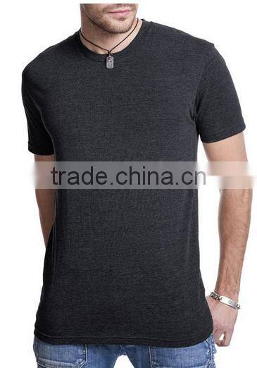 Men Triblend 50% polyester 38% cotton 12% rayon Fitness t shirt