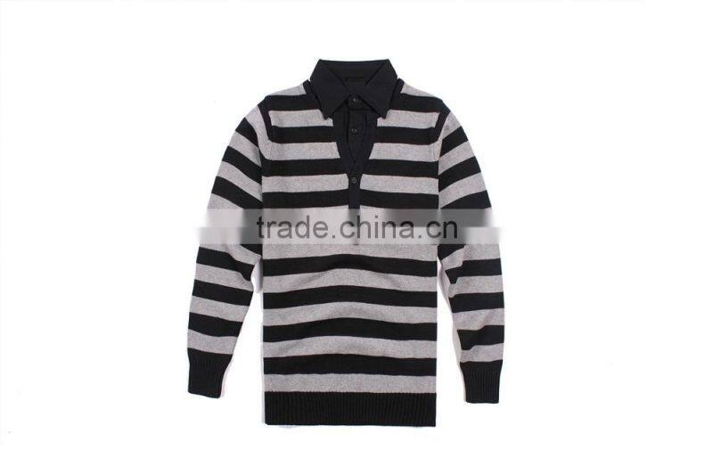 V Neck Pullover Stripe Korean Sweater Knitting Pattern