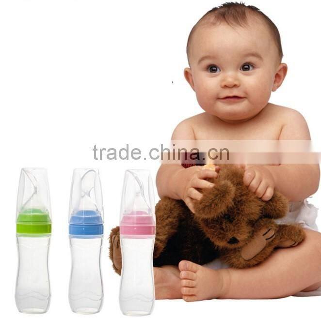 baby food squeeze spoon/baby fruit feeder/Rice Paste Feeder